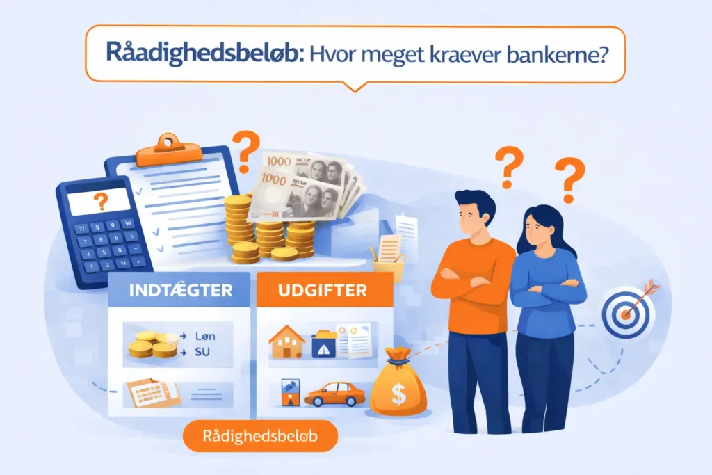 Rådighedsbeløb, hvor meget forventer bankerne?