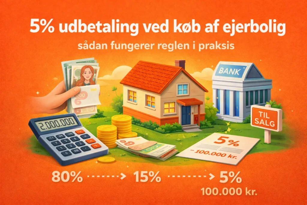 5% udbetaling ved køb af bolig