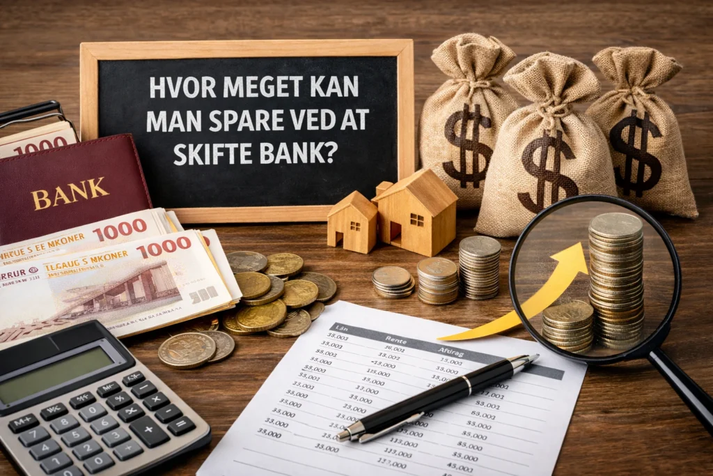 Hvor meget kan man spare ved at skifte bank? 2026