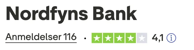 Nordfyns bank trustpilotscore