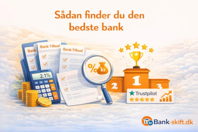 Sådan finder du den bedste bank 2026