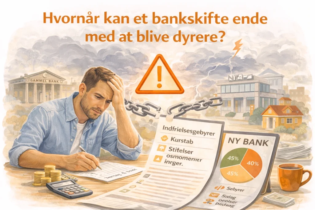 Hvornår kan et bankskifte ende med at blive dyrere?