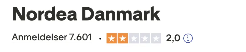 Nordea trustpilot anmeldelser