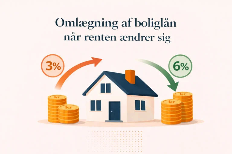 Omlægning af boliglån når renten ændrer sig