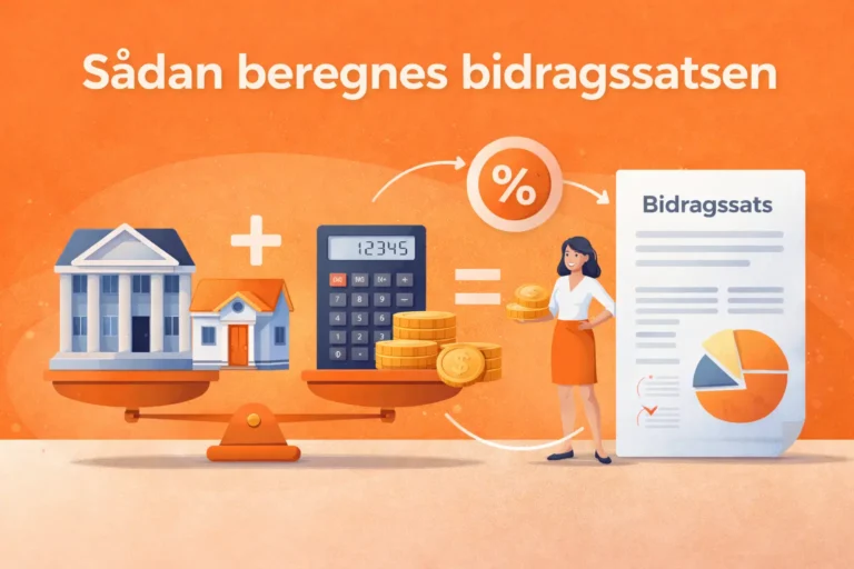 Sådan beregnes bidragssatsen