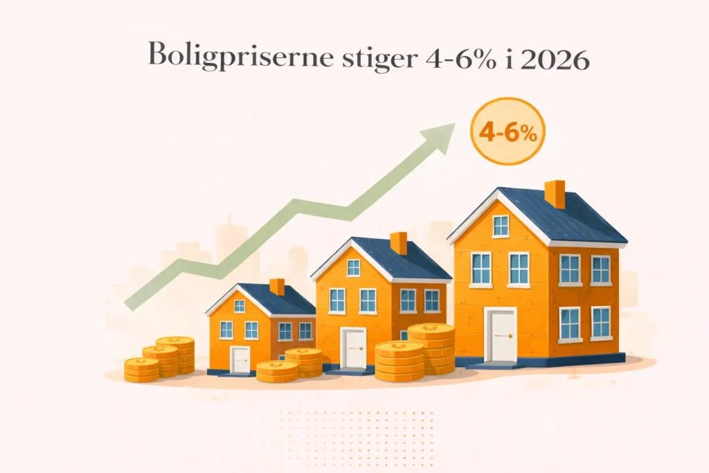 Boligpriserne stiger 2026